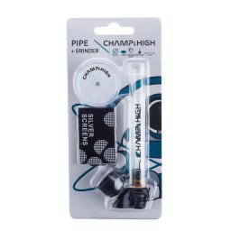 Champ High Pipa Skull 9,5cm cu Grinder și 5 Site
