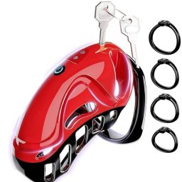 Centura castitate Rosy Core Vibe Rosu/Negru