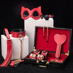 Set Rosy Bondage Gift Box Rosu