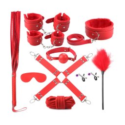 Set Rosy Bondage 10pcs Rosu