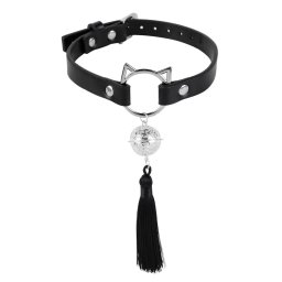 Zgarda Rosy Cat Ring Negru