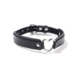 Zgarda Rosy Heart Silver Ring Negru
