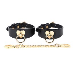 Catuse maini Rosy Heart Rivet Negru