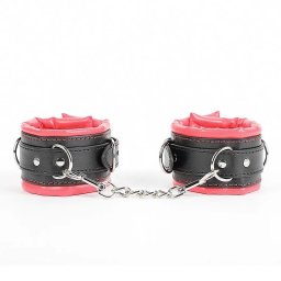 Catuse Rosy D Silver Rings Negru/Rosu