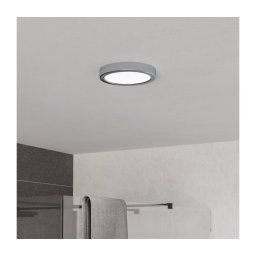 Eglo 901762 - Plafonieră LED pentru baie FUEVA LED/7,5W/230V Ø16,6 cm IP44 crom