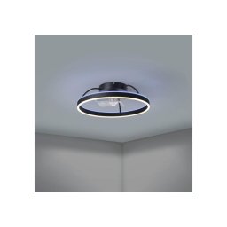 Eglo 35193 - Ventilator de tavan LED RGBW dimmabil MALINSKA LED/36W/230V, negru + telecomandă