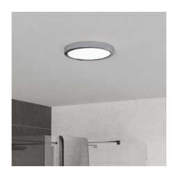 Eglo 901763 - Plafonieră LED pentru baie FUEVA LED/11,5W/230V Ø21,1 cm IP44 crom