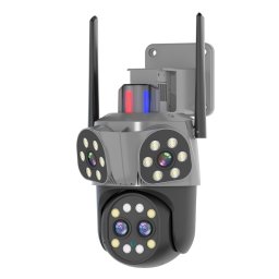 Camera supraveghere WiFi 4 lentile interfon bidirectional 6 megapixeli vizibilitate nocturna HD zoom 10x JT 8856