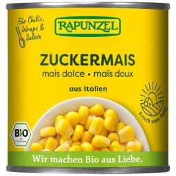 Porumb bio dulce la conserva 160g Rapunzel