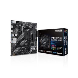 Placa de baza Asus, PRIME B550M-K ARGB, AMD B550PCIe 4.0, Realtek 1Gb Ethernet, DisplayPort/HDMI PRIME B550M-K ARGB