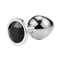 Dildo metalic Rosy Large Black Diamond