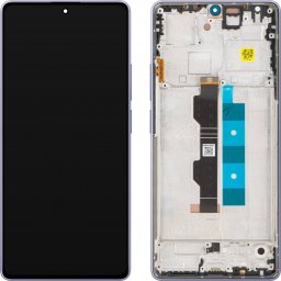 Display cu Touchscreen Xiaomi Redmi Note 14S, cu Rama, Violet (Aurora Purple), Service Pack 56000200N6R00
