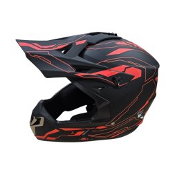 Casca ATV / Enduro SNON L (negru+rosu)