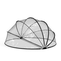 Blumfeldt ArmadilloShade foișor pentru piscină, Rotund, Fibră de sticlă, Protecție UV, Transparent (GDI17-ArmadilloS-559)