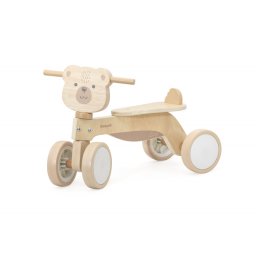 Tricicleta din lemn ursulet maro, polarb viga
