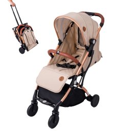 BUF BOOF® S-16 Carucior sport ușor, 0–36 luni, poziție complet orizontala 180°, sistem pliabil cu functie troller, Sand