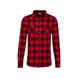 Urban Classics Cămașă roșu / roşu închis / negru