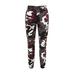 Urban Classics Pantaloni cu buzunare gri / roșu vin / negru / alb