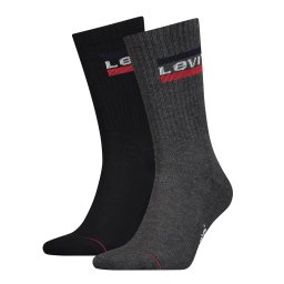 LEVI'S ® Șosete gri închis / roșu / negru / alb