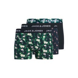 JACK & JONES Boxeri 'JACFLAMINGO' verde / roz / negru / alb