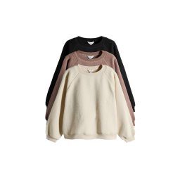 The Set Pulover crem / maro / negru