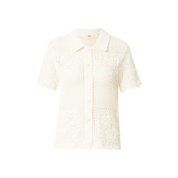 LEVI'S ® Geacă tricotată 'Susanna Floral Crochet Shirt' alb