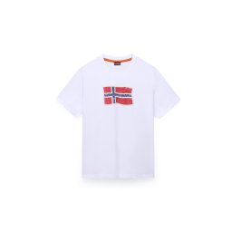 NAPAPIJRI Tricou albastru / roșu / alb