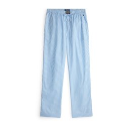 Polo Ralph Lauren Pantaloni de pijama albastru deschis / alb