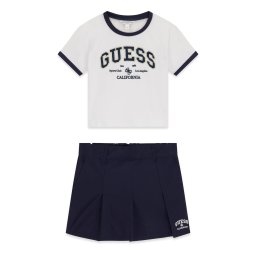 GUESS Set albastru închis / alb