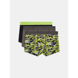 GUESS Boxeri 'JOE' maro / gri închis / verde kiwi / negru