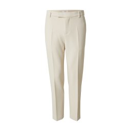 DAN FOX APPAREL Pantaloni cu dungă 'Justus' alb murdar