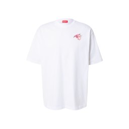 DIESEL Tricou 'T-BOGGY-V4' verde kiwi / magenta / rosé / alb