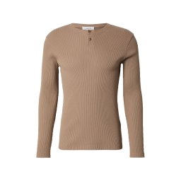 DAN FOX APPAREL Tricou 'Kai' gri taupe