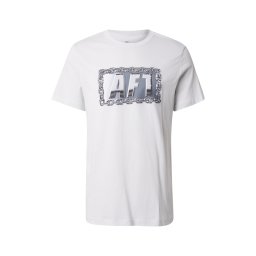 Nike Sportswear Tricou 'AF1 LA ALLSTR' argintiu / alb murdar