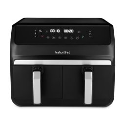 Friteuza dubla cu aer cald 8in1 Instant Pot Vortex DUAL INAFB91-BK, 1850 W, 8 l, 205°C, EvenCrisp, Gatit sincronizat, Control tactil, Negru/Otel inoxidabil