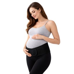 Centura reglabila pentru gravide, sustinere abdominala in timpul sarcinii, Black