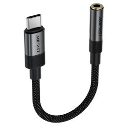 Adaptor Audio Type-C Tata la Jack 3.5mm Mama, 15cm - Acefast (J12) - Black