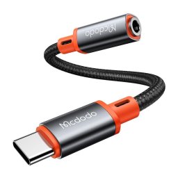 Adaptor Type-C Tata la Jack 3.5mm Mama, 0.11m - Mcdodo (CA-7561) - Black