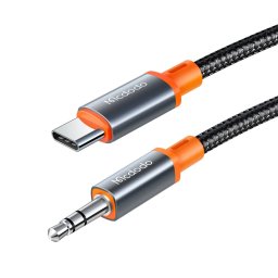Cablu Type-C la Jack 3.5mm, din Nailon, 1.8m - Mcdodo (CA-0900) - Black