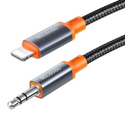 Cablu Lightning la Jack 3.5mm, din Nailon, 1.8m - Mcdodo (CA-0890) - Black