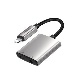 Adaptor Lightning, 2in1, Advanced Digital Audio Decoding Chip, Support Remote Control - Mcdodo (CA-5540) - Gray