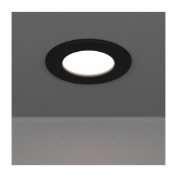 Eglo 901412 - Spot LED încastrat FUEVA pentru baie, 3,7 W, 230 V, Ø 8,8 cm, IP44, negru