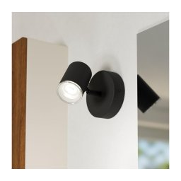 Eglo 901964 - Aplica spot de perete pentru baie CONSUMA, 1xGU10/5W/230V, IP44, negru