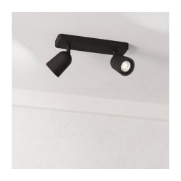 Eglo 901953 - Spot CAMALDOLI 2xGU10/10W/230V negru