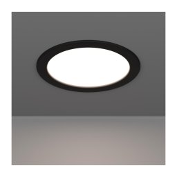 Eglo 901414-LED Corp de iluminat încastrat pentru baie FUEVA LED, 10,5 W, 230 V, Ø 16,8 cm, IP44, negru