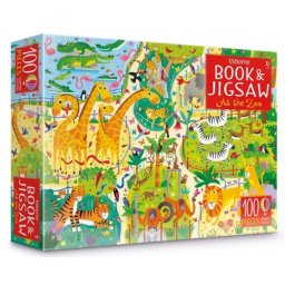 Set Puzzle si Carte - At the zoo puzzle