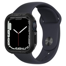 Husa pentru Apple Watch 4 / 5 / 6 / 7 / 8 / SE (44mm / 45mm) - Spigen Rugged Armor - Black
