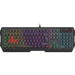 Tastatura A4Tech B140N, Cu fir, USB, Layout US, Negru