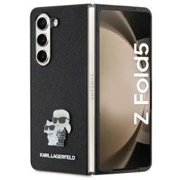 Husa Karl Lagerfeld Saffiano Karl&Choupette Pin case for Samsung Galaxy Z Fold 5 - black