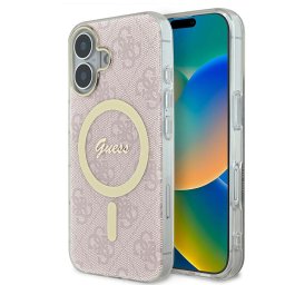 Husa Husa pentru iPhone 16 - IML 4G MagSafe (GUHMP16SH4STP) - Pink